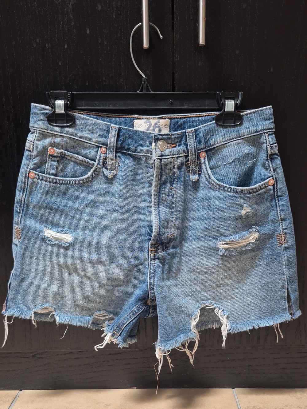 Free People Makai Cut Off Denim Jean Shorts Sz 26